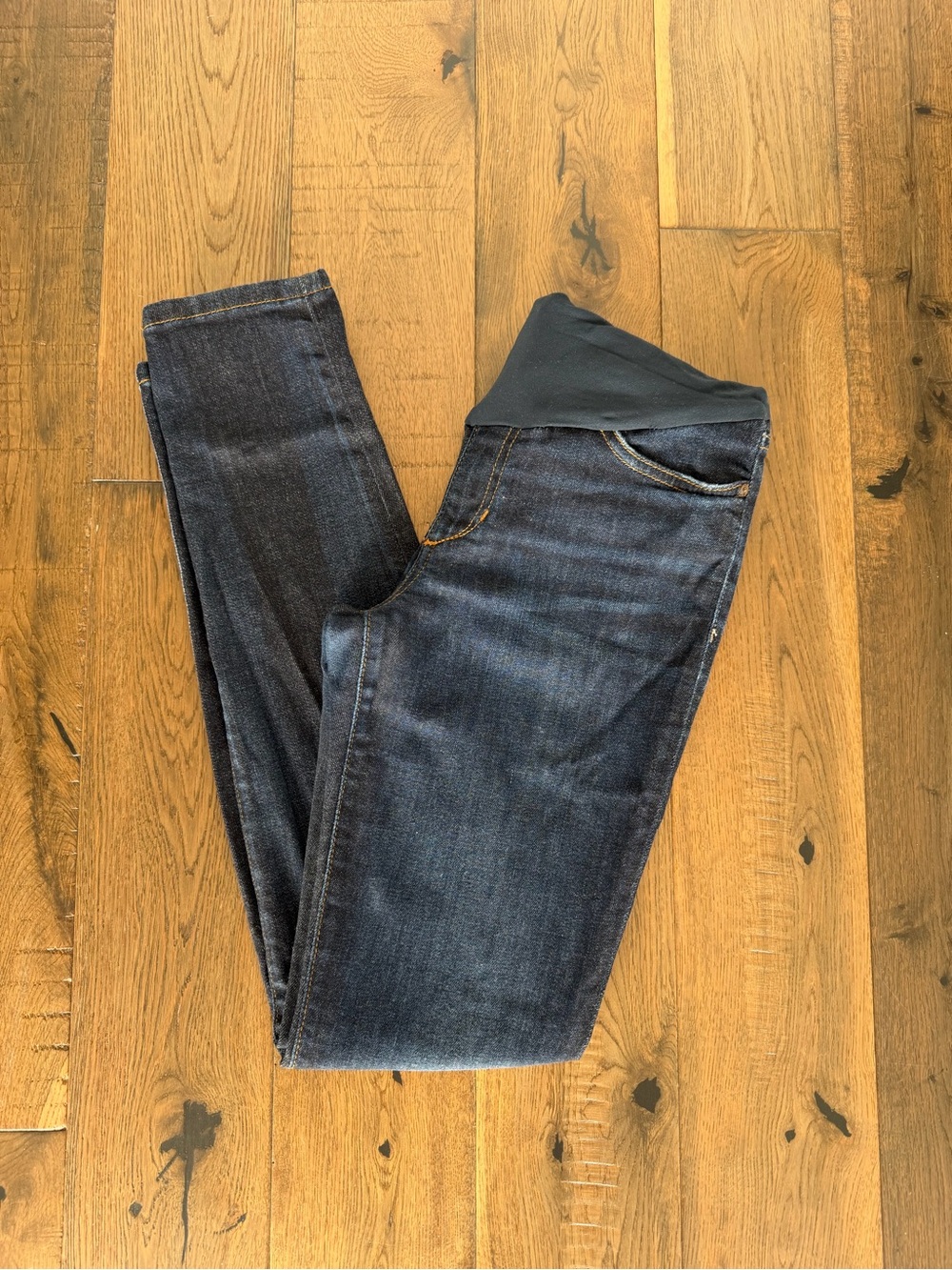 Joe’s Jeans Dark Blue Denim Maternity Skinny Jeans with Belly Panel